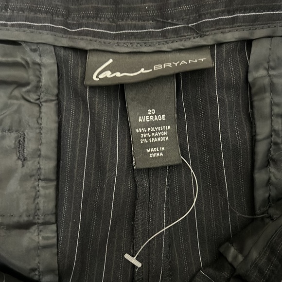 LANE BRYANT Plus Size Pinstriped Trouser Pants - Picture 5 of 5